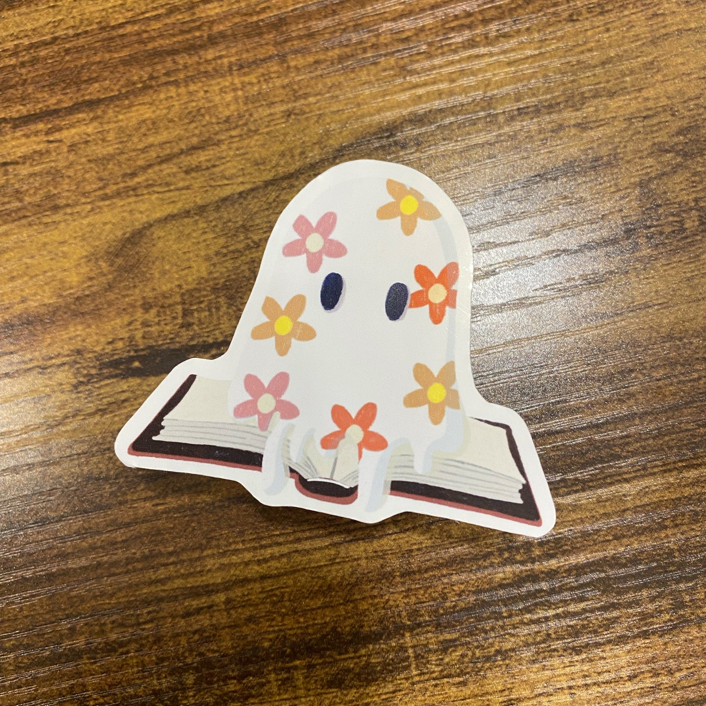 Flower ghost the reader Vinyl sticker