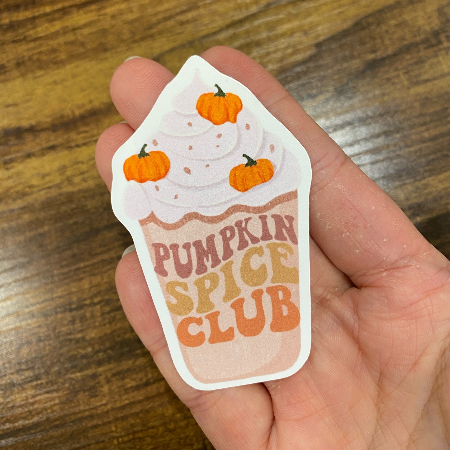 Pumpkin Spice Club Vinyl sticker