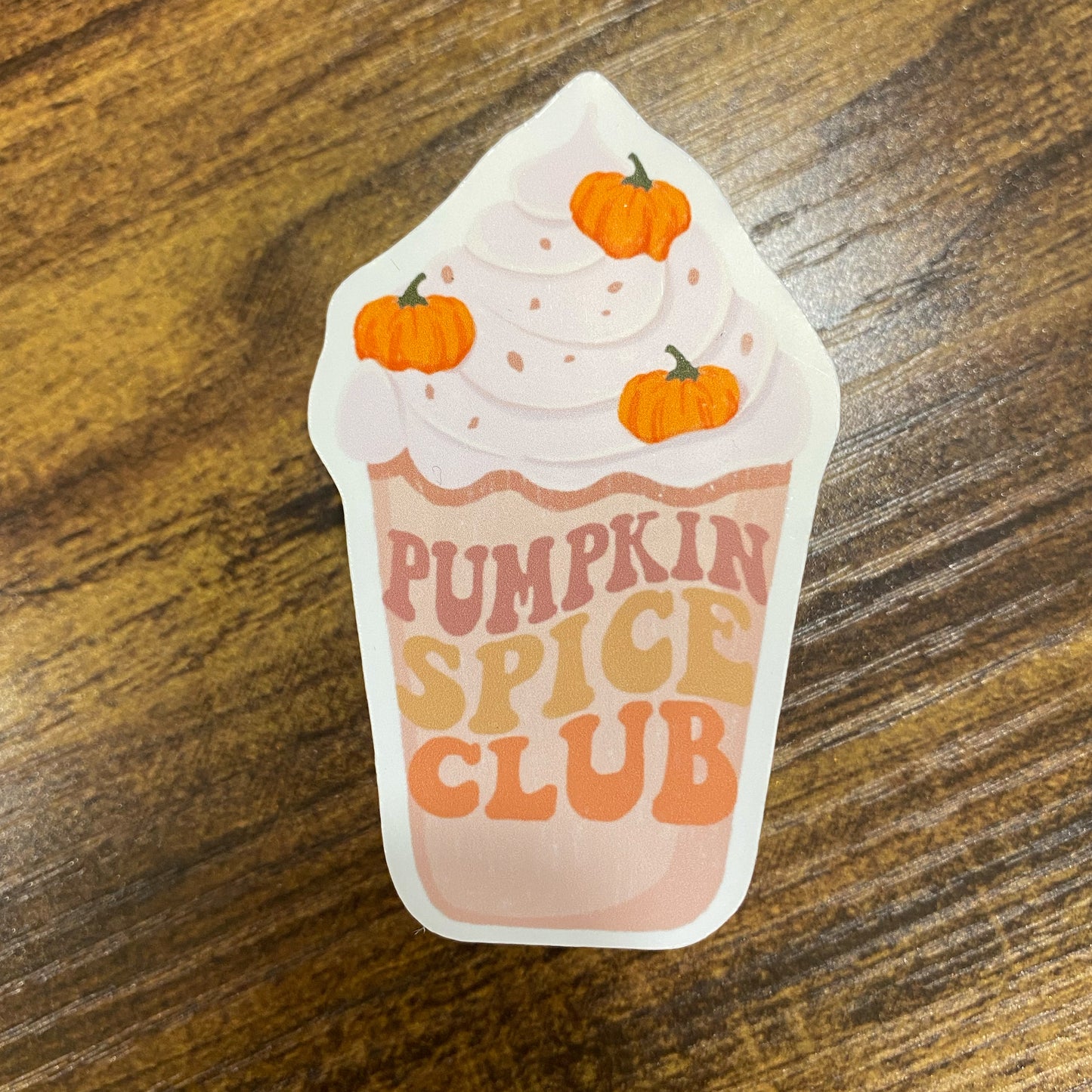 Pumpkin Spice Club Vinyl sticker