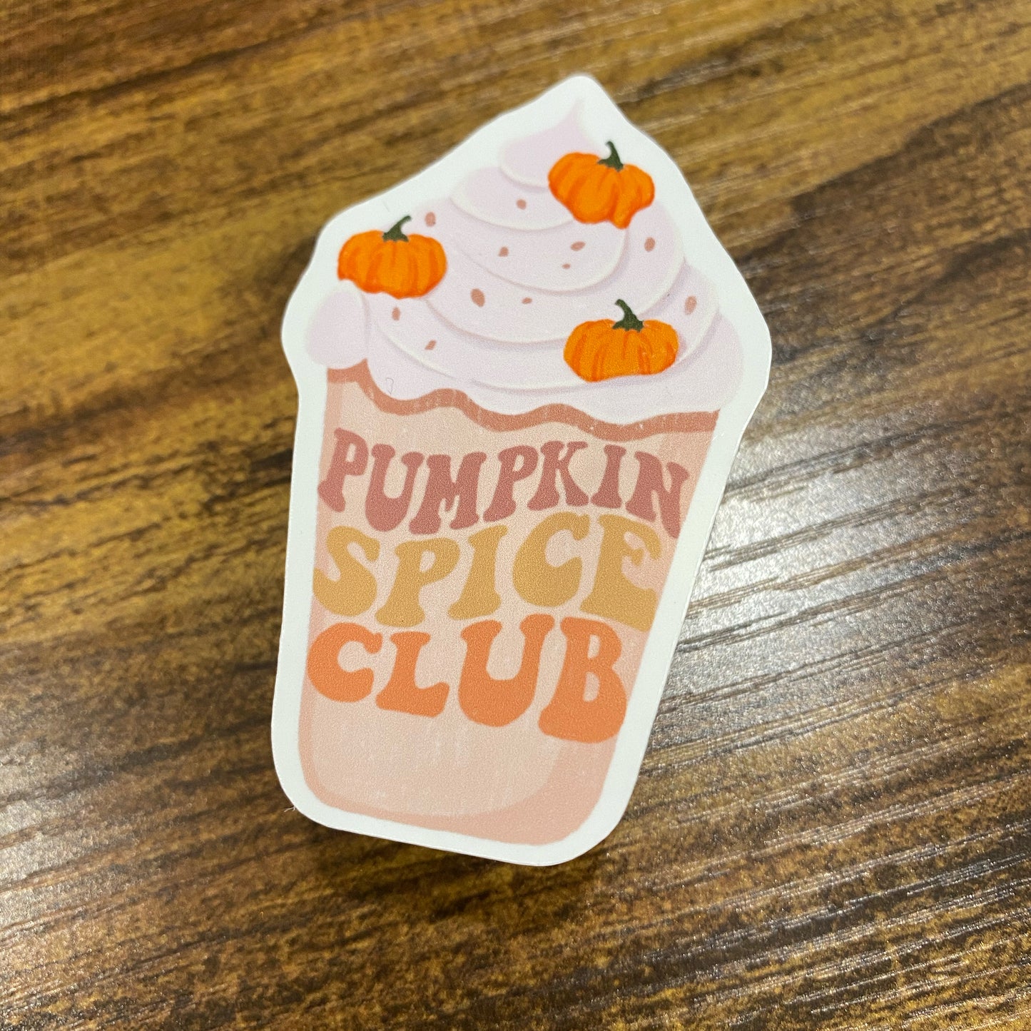 Pumpkin Spice Club Vinyl sticker