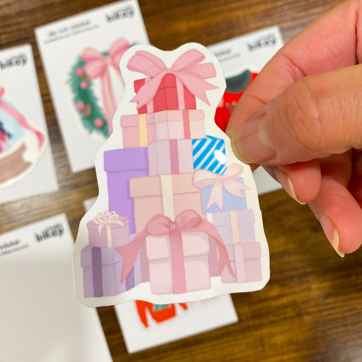 All the presents die cut Sticker