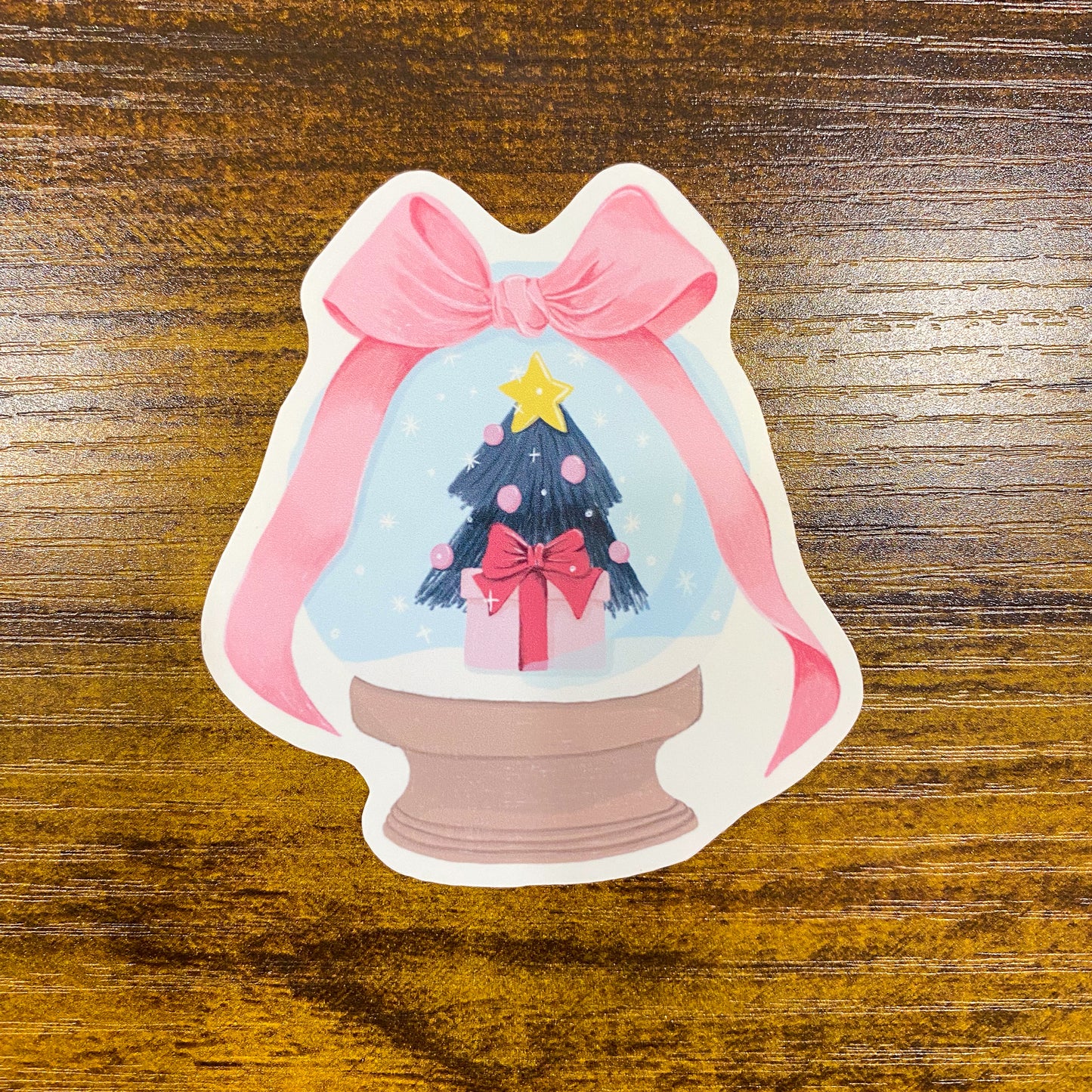 Christmas Tree Snow globe Sticker