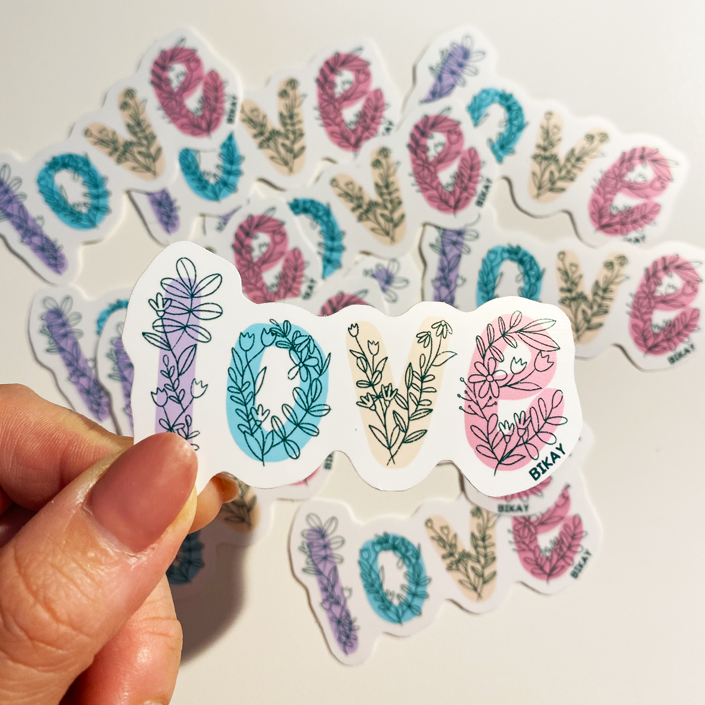 Love botanical Vinyl Sticker