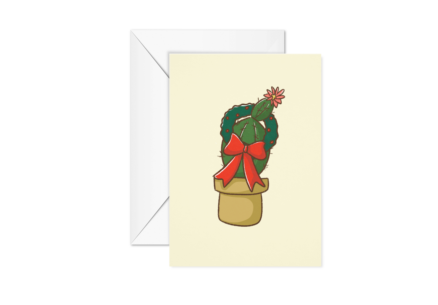 Cactus Christmas Card Pack (Set of 5 or 10 boxed cards)