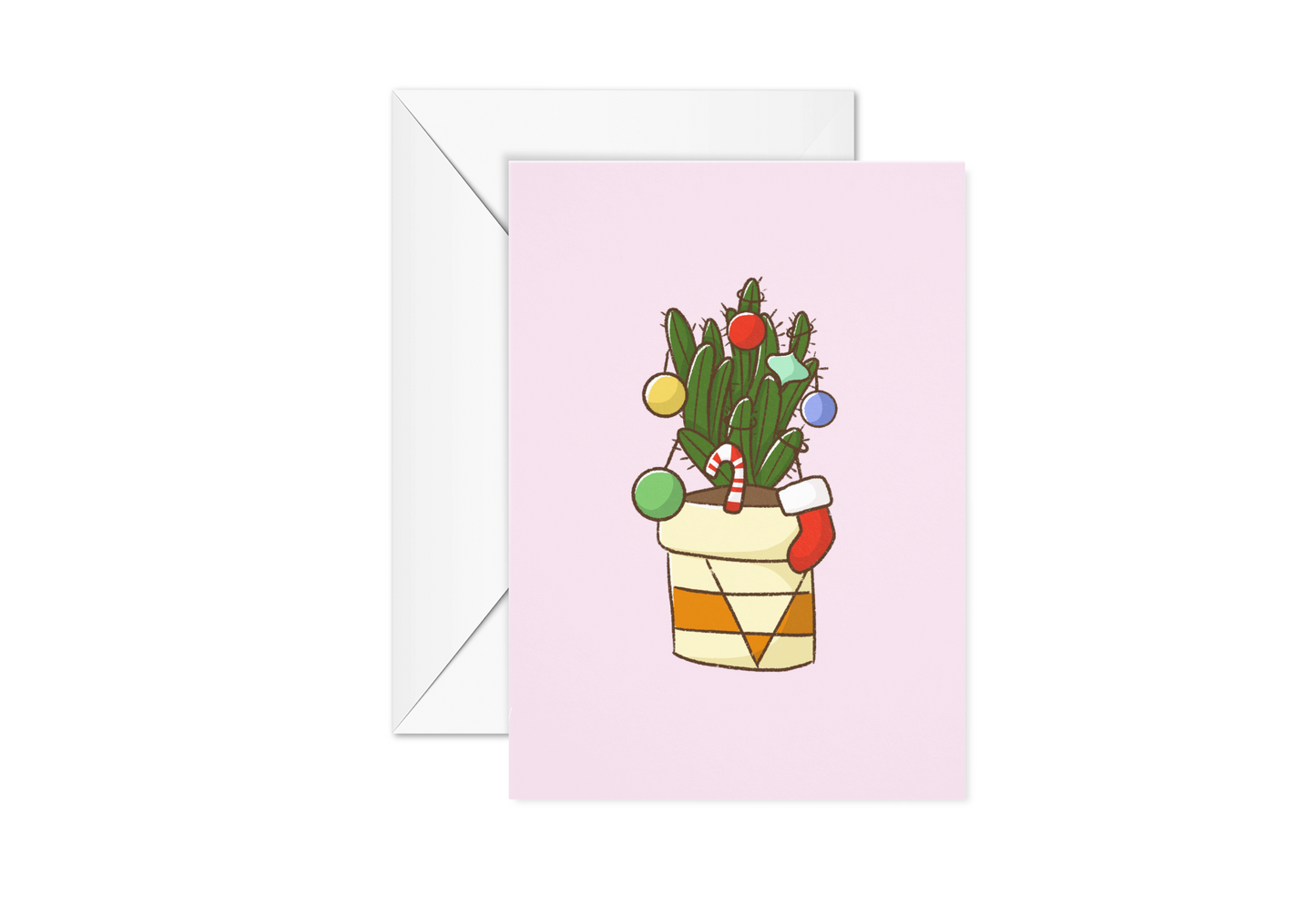 Cactus Christmas Card Pack (Set of 5 or 10 boxed cards)