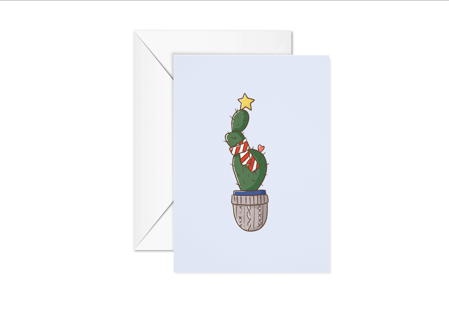 Cactus Christmas Card Pack (Set of 5 or 10 boxed cards)