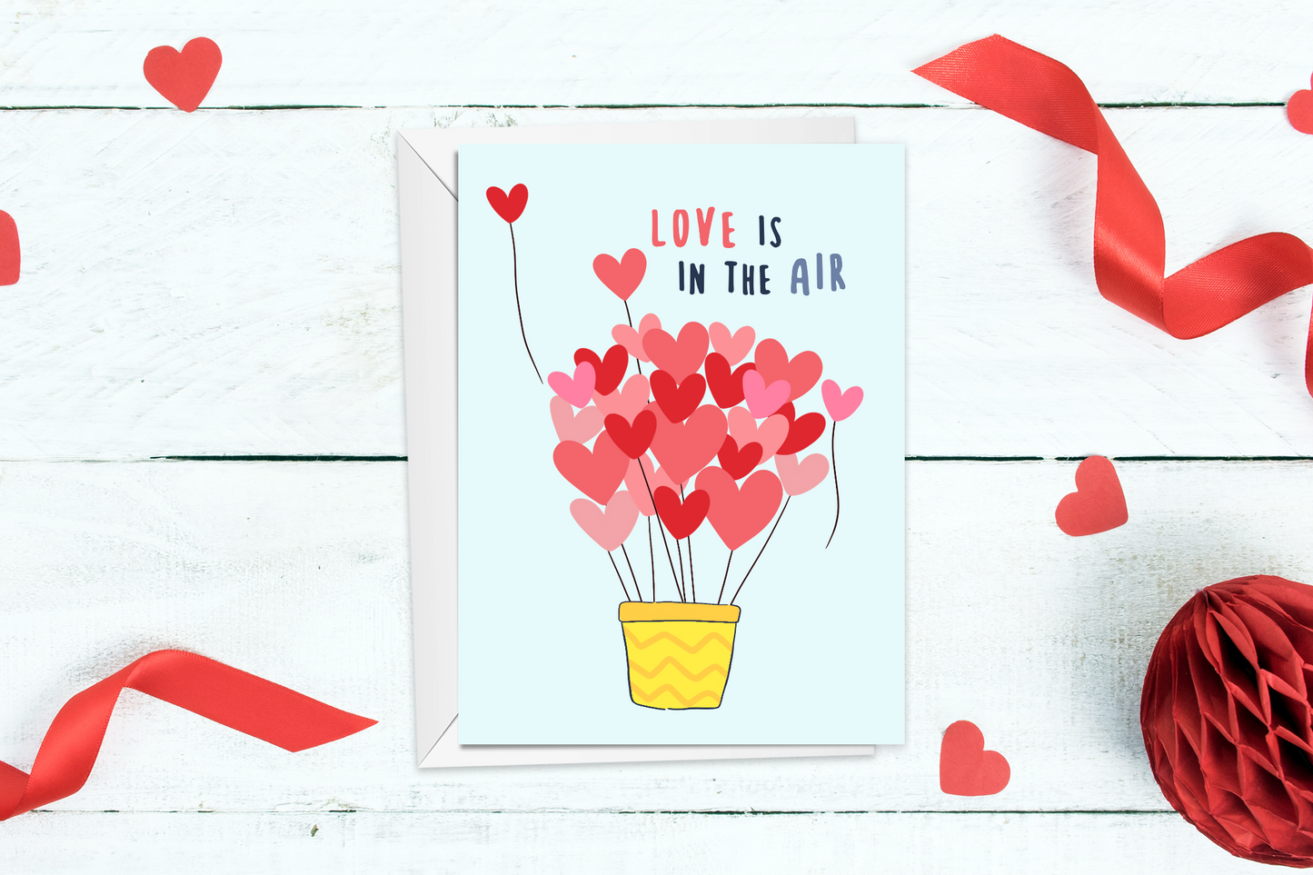 Love is in the air Anniversary Card