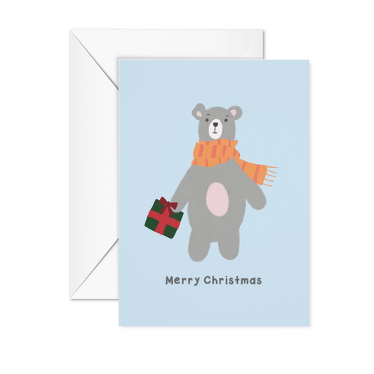 Merry Christmas Bear Card