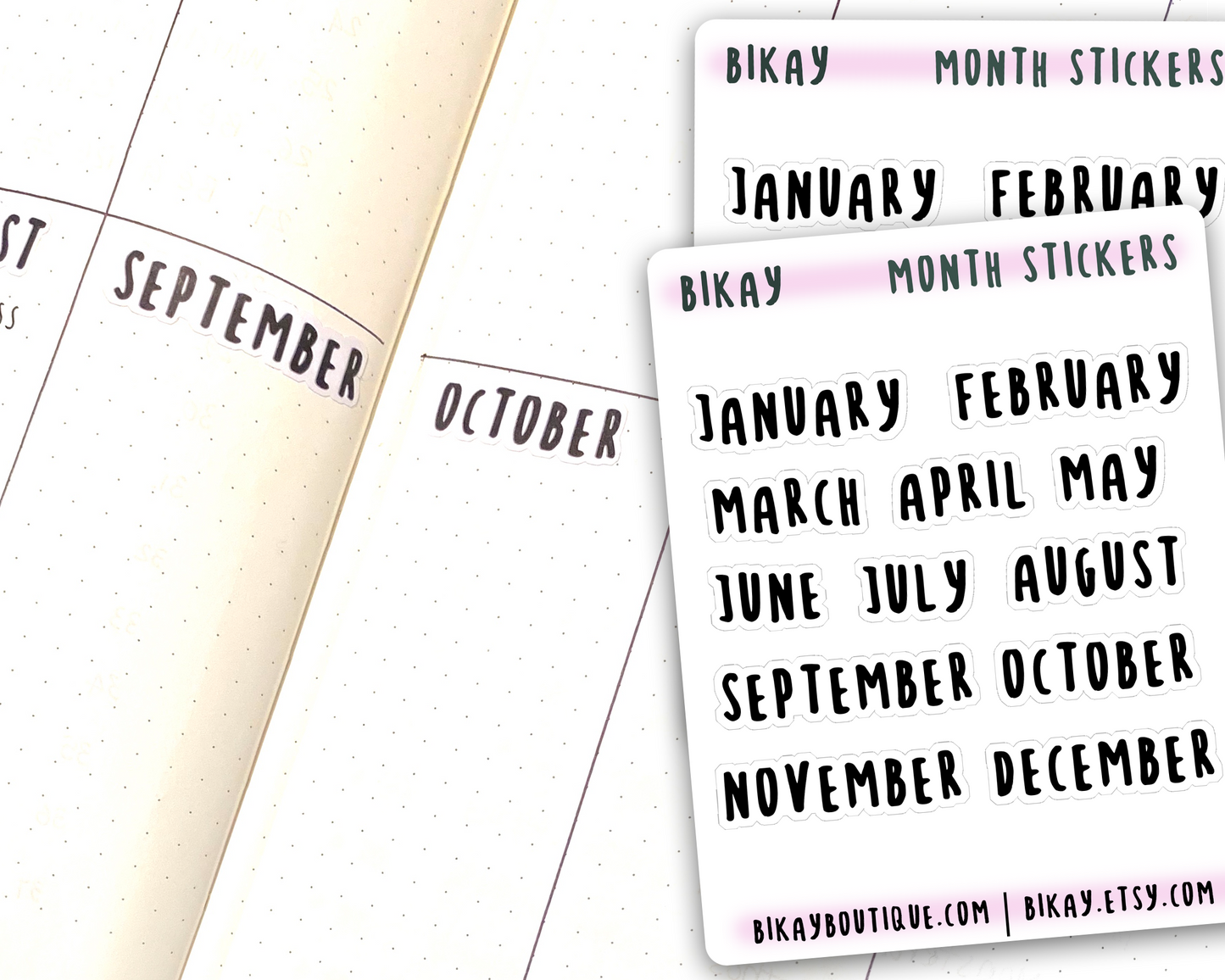 Month of the year sticker