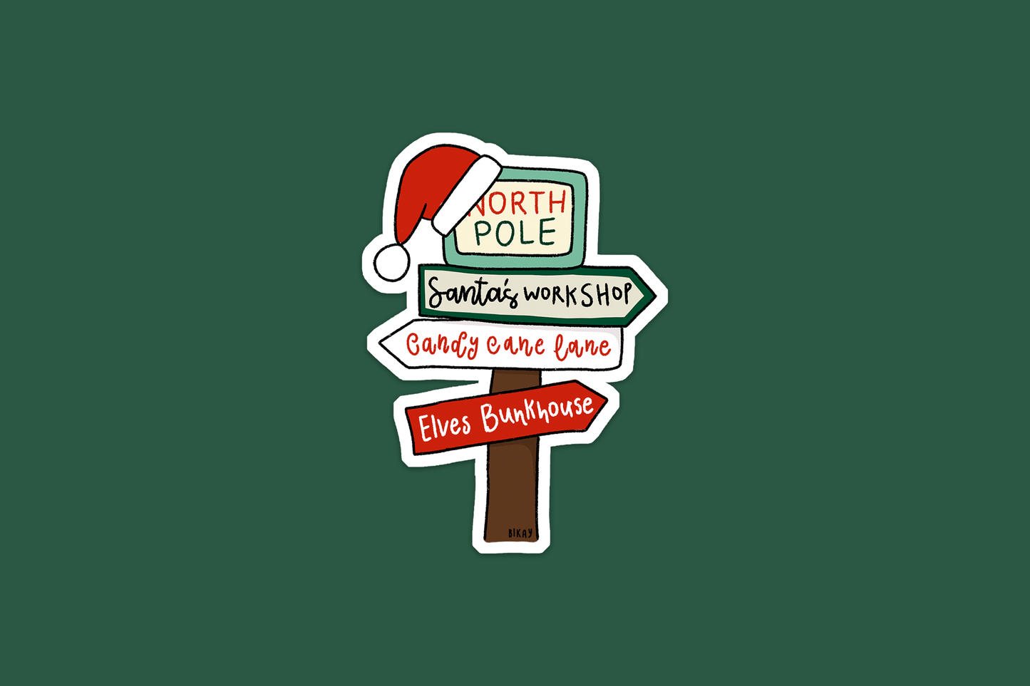 Santa's Village Vinyl Sticker