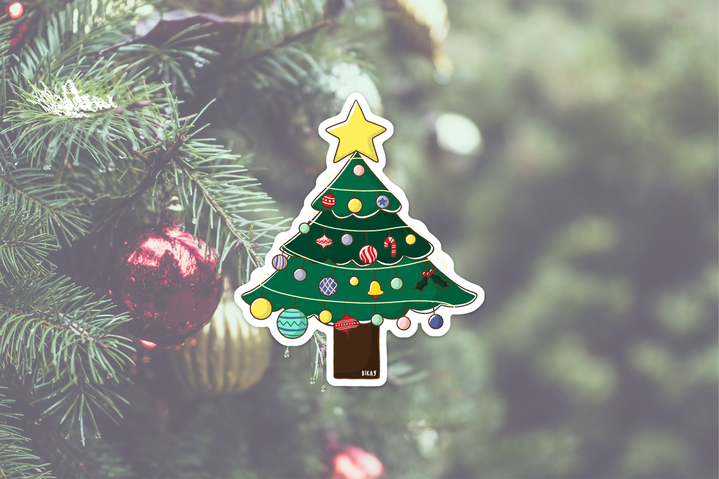 Oh Christmas Vinyl Sticker