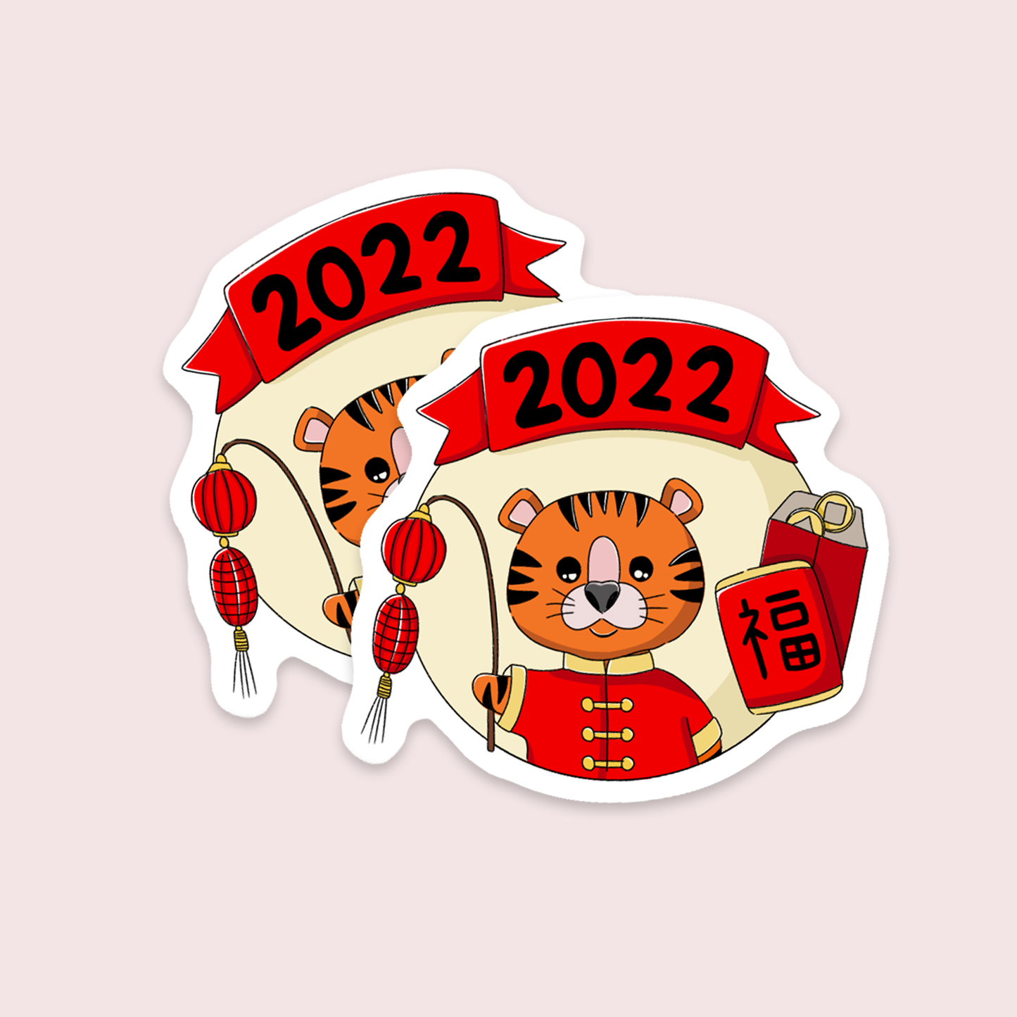 2022 Year of the Tiger Vinyl Sticker