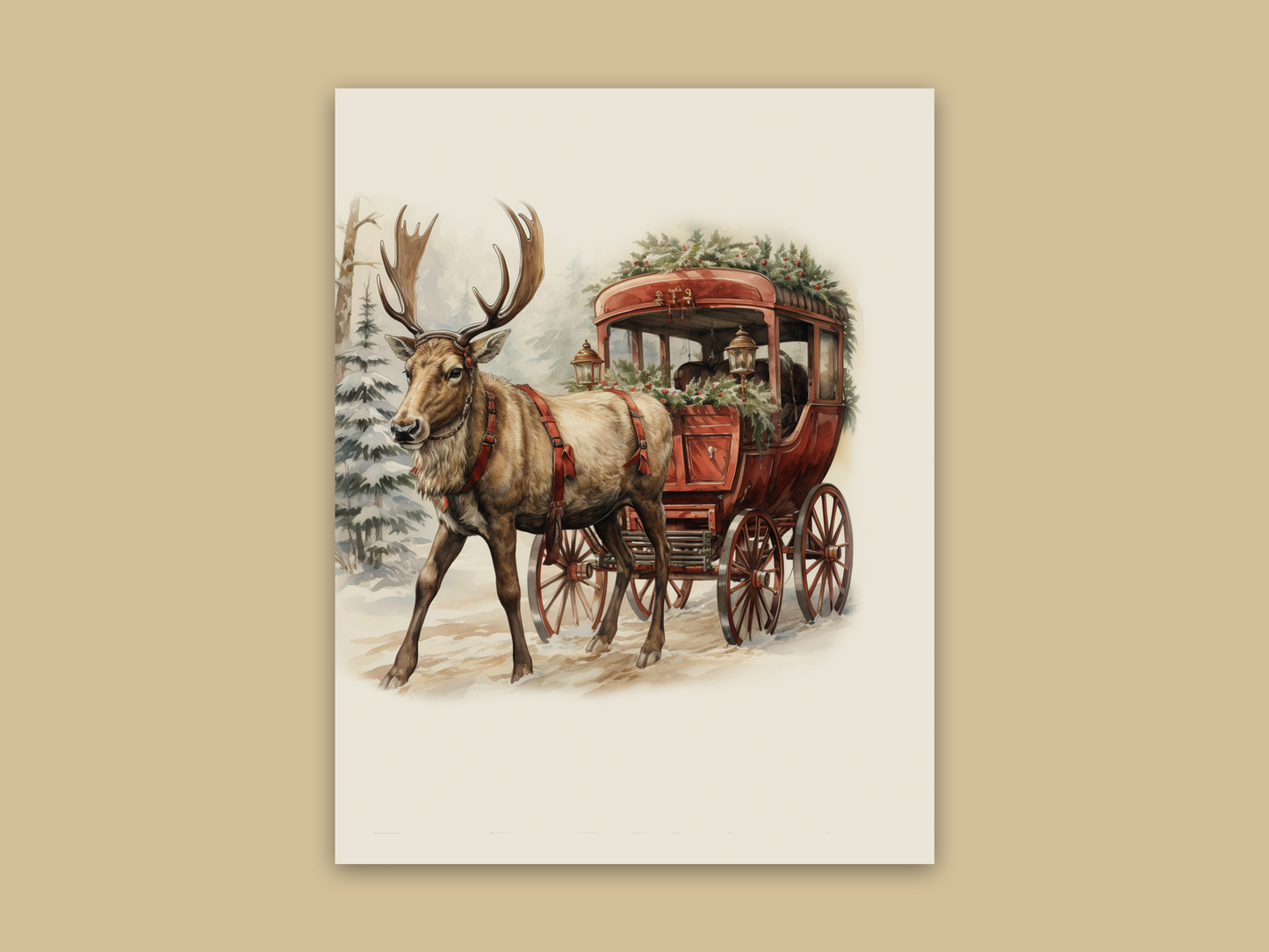 Whimsical Christmas boxed cards pack