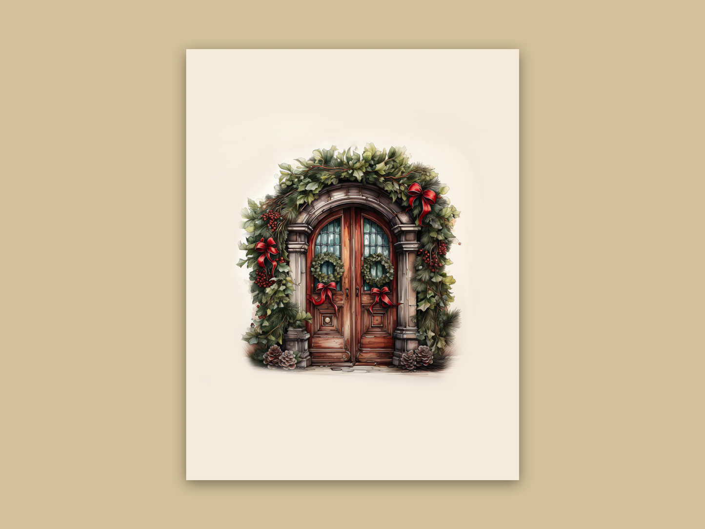 Whimsical Christmas boxed cards pack