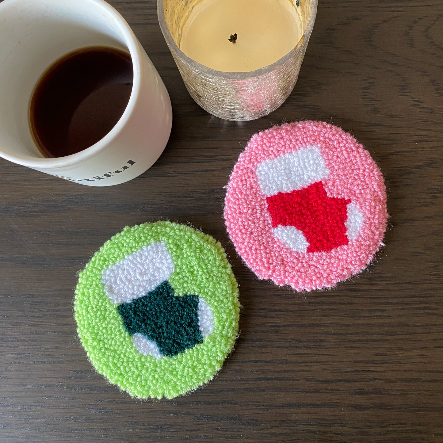 Christmas mug rug