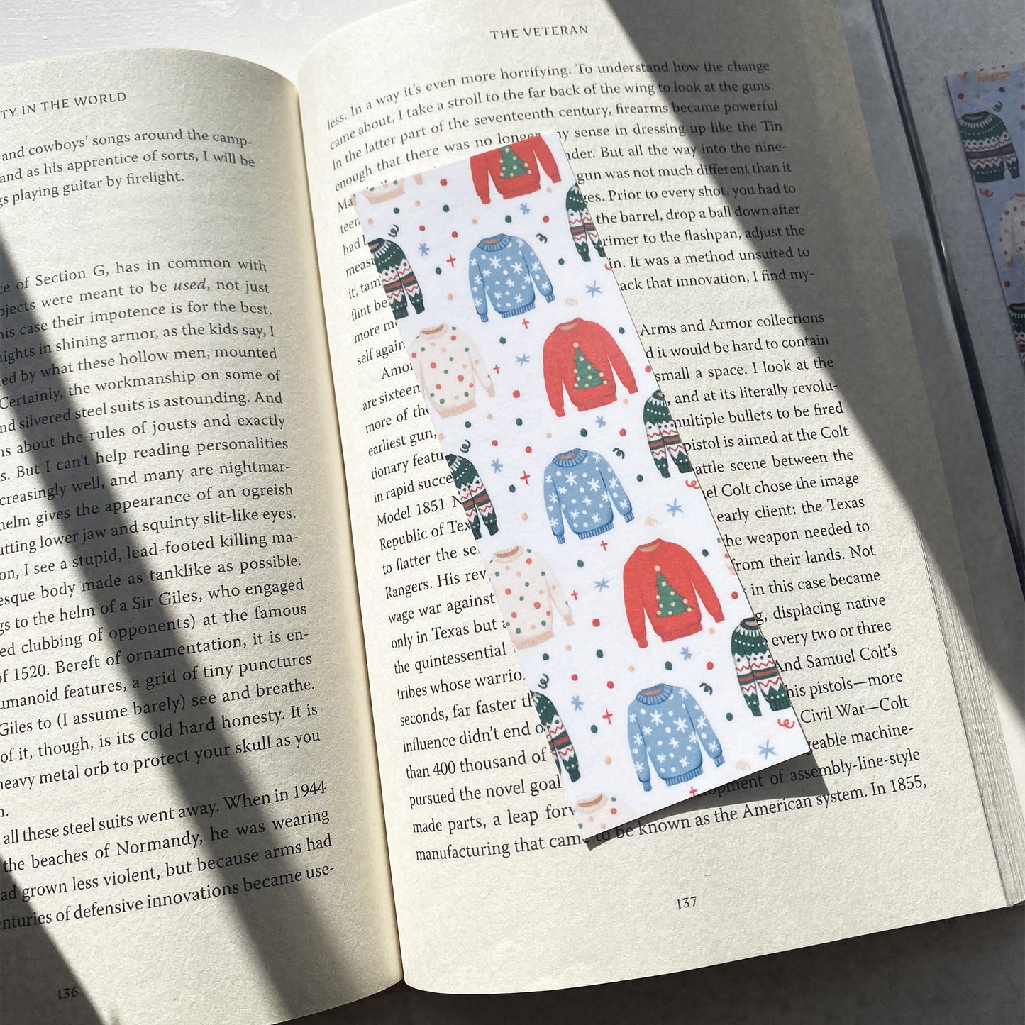 Sweater weather bookmark