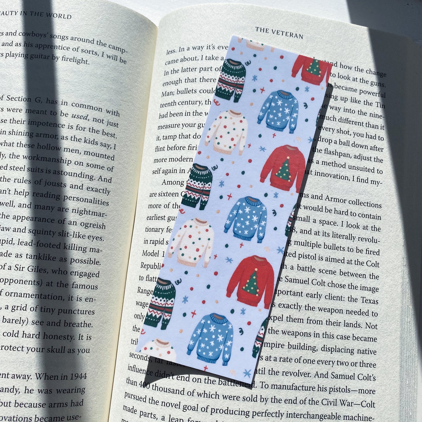 Sweater weather bookmark