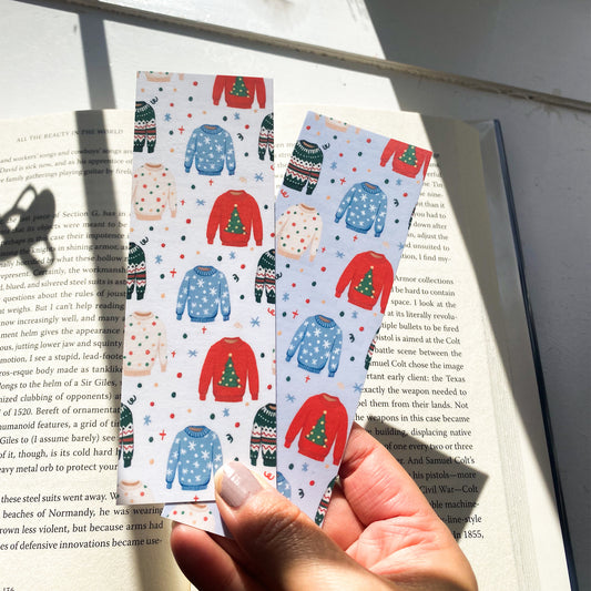 Sweater weather bookmark