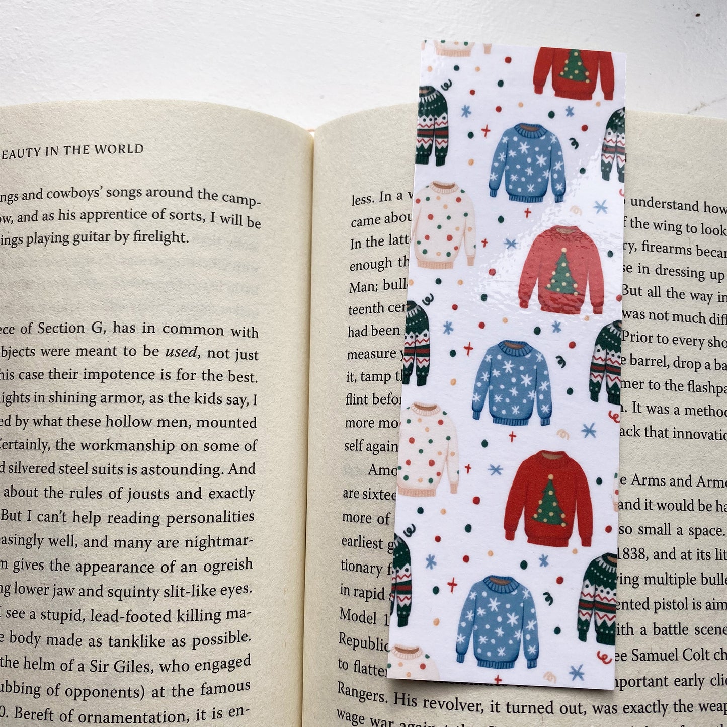 Sweater weather bookmark