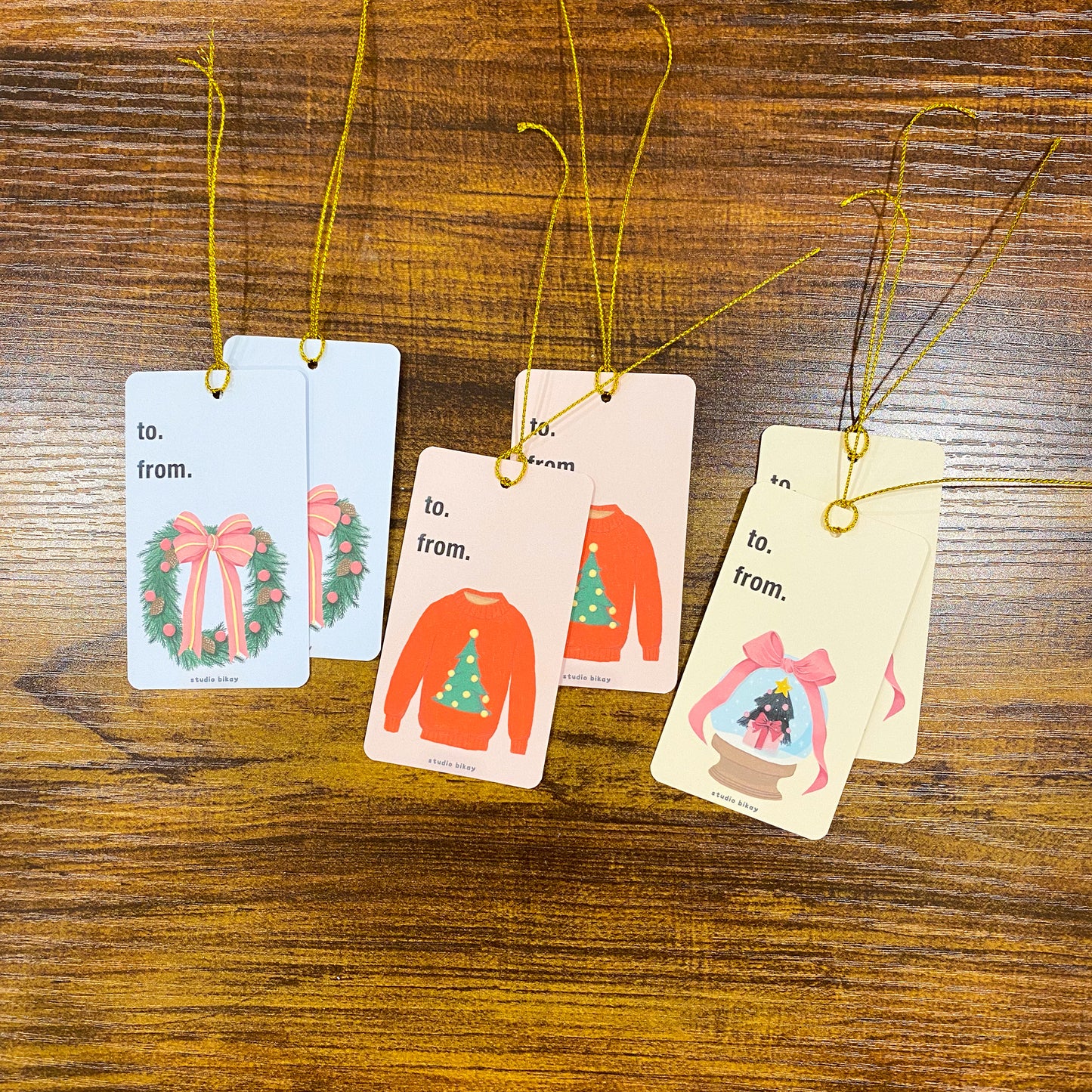 Illustrated Cute Christmas Gift Tags