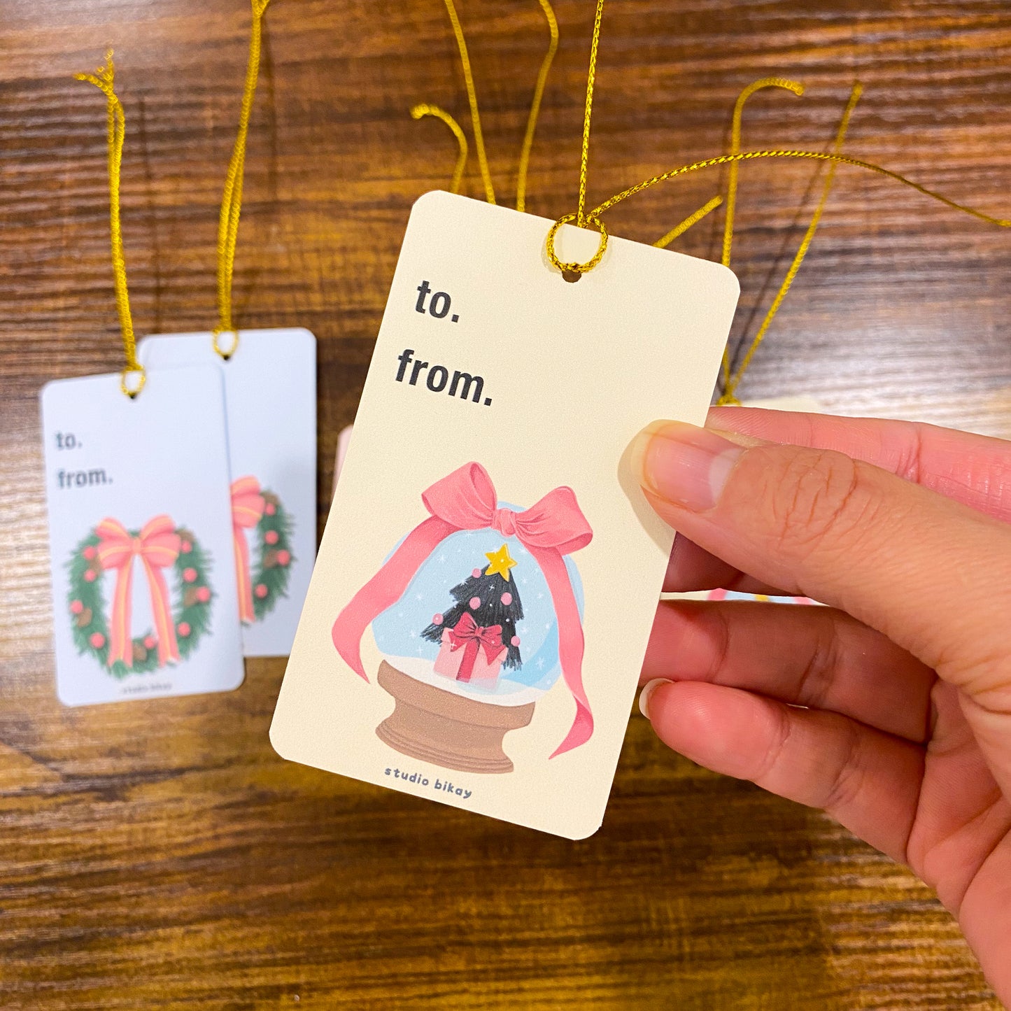 Illustrated Cute Christmas Gift Tags