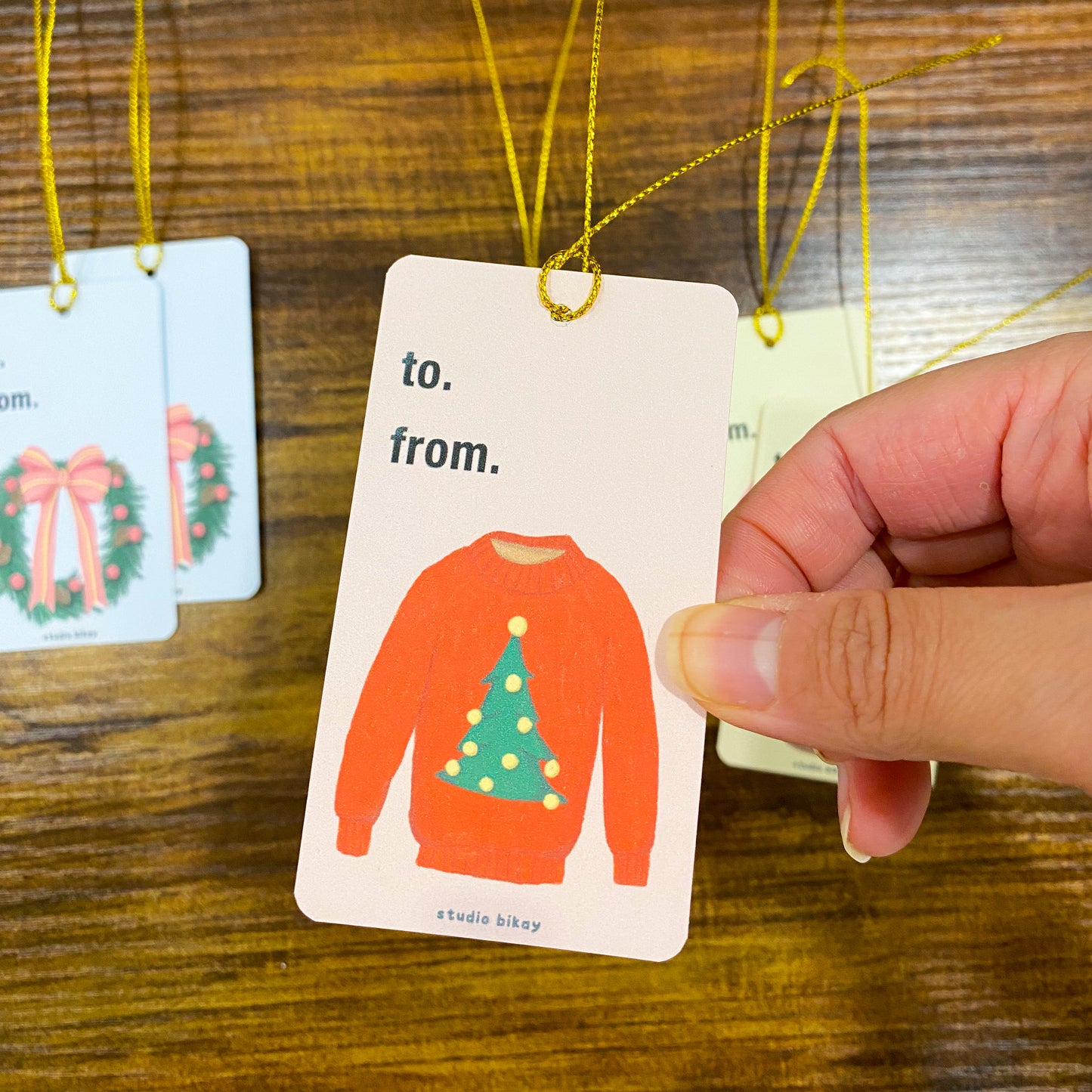 Illustrated Cute Christmas Gift Tags