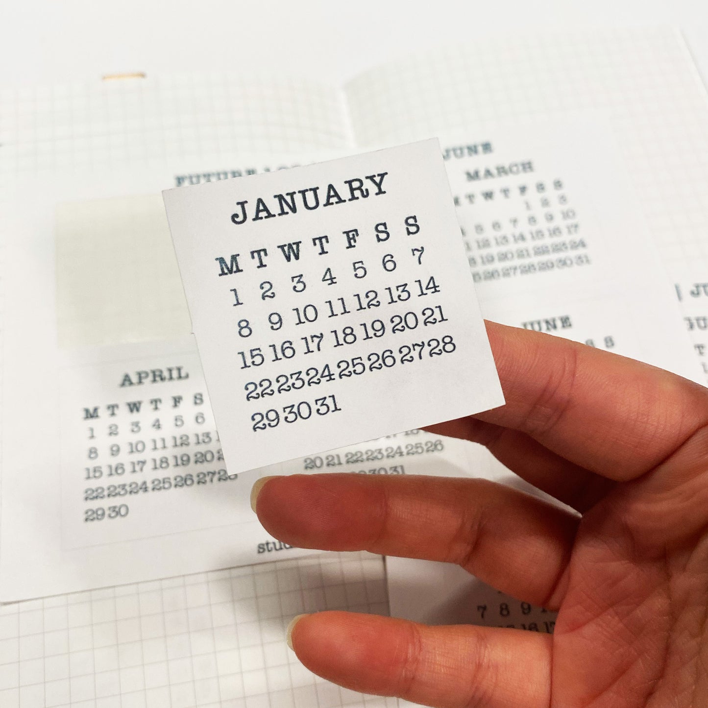 2024 Monday Start Calendar Stickers