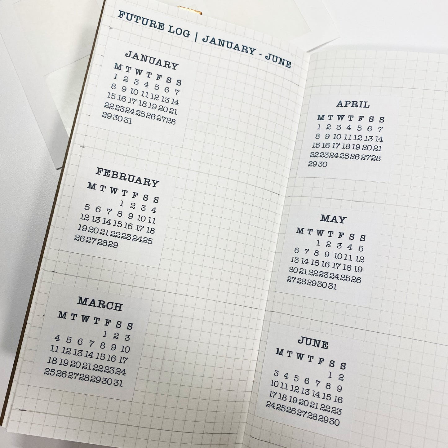 2024 Monday Start Calendar Stickers