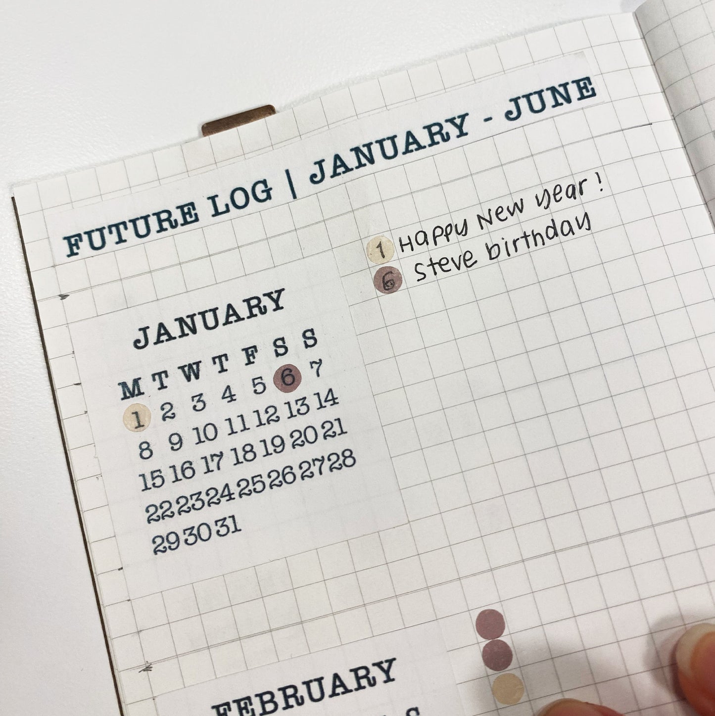 2024 Monday Start Calendar Stickers