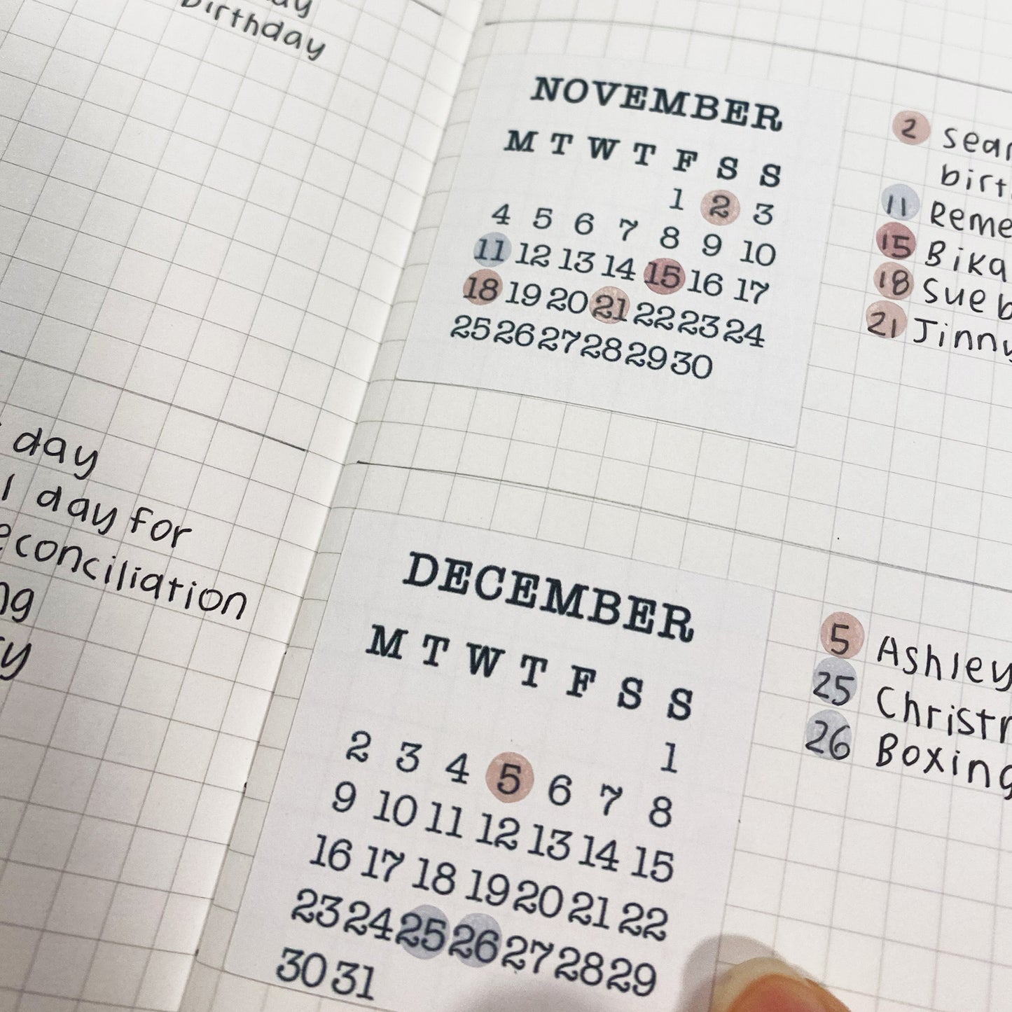 2024 Monday Start Calendar Stickers