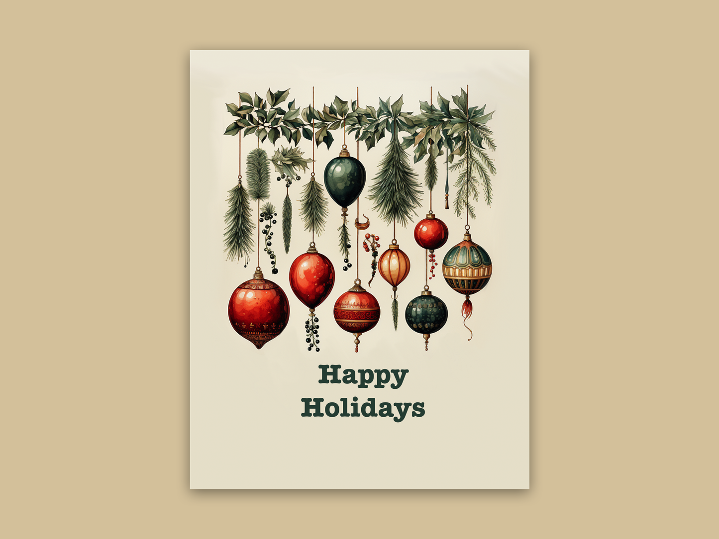 Cozy Holiday boxed cards pack