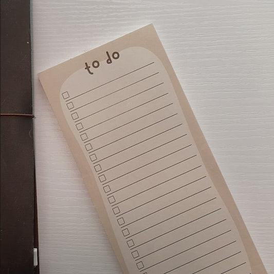 Cozy self love to do list notepad