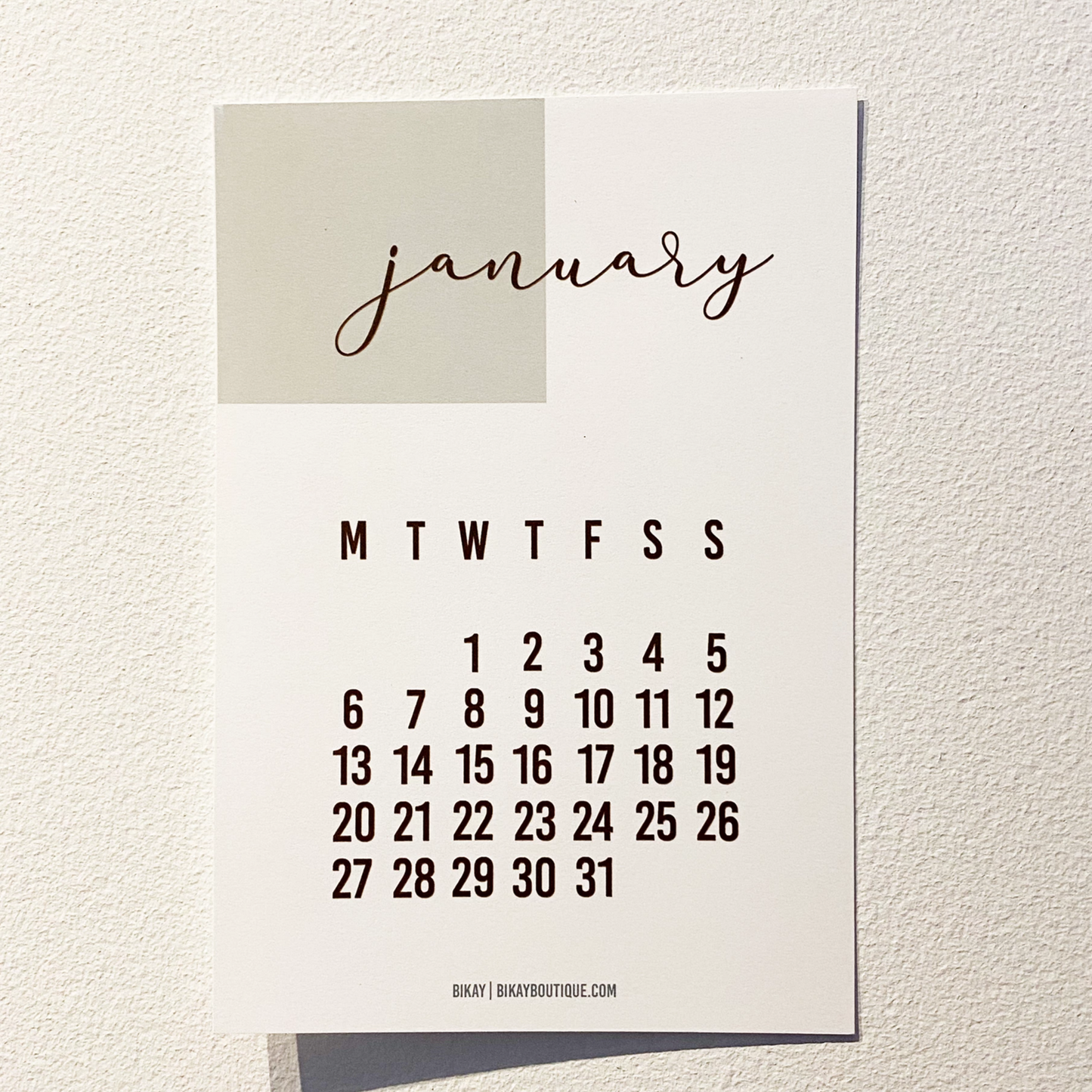 2021 Minimalist Calendar