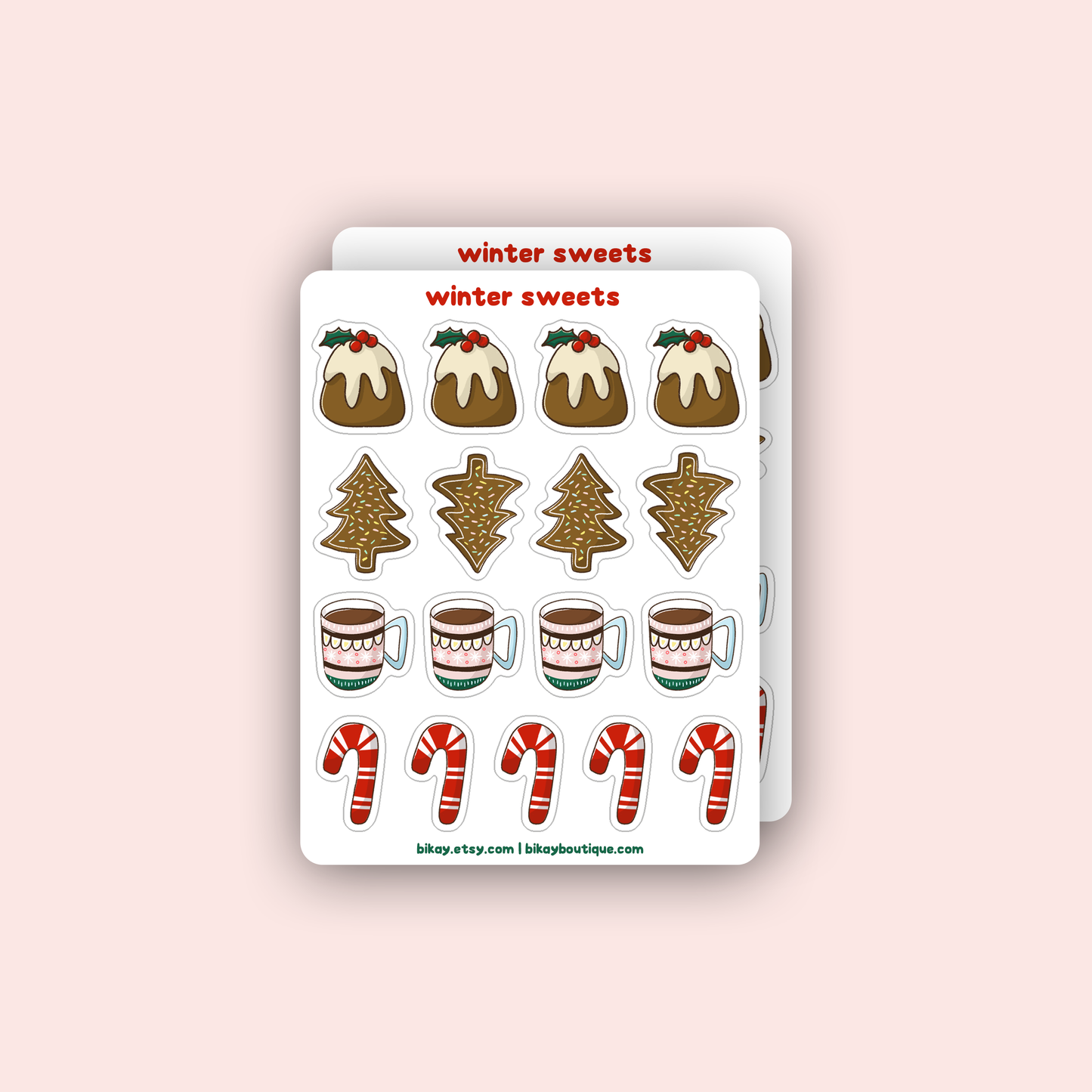 Christmas Sweets Sticker Sheet