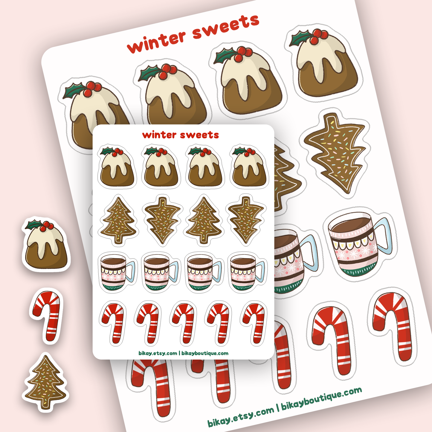 Christmas Sweets Sticker Sheet