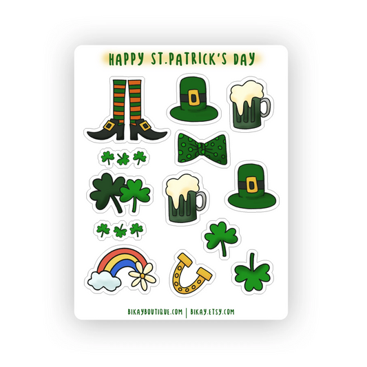 Happy St.Patrickts Day Sticker Sheet
