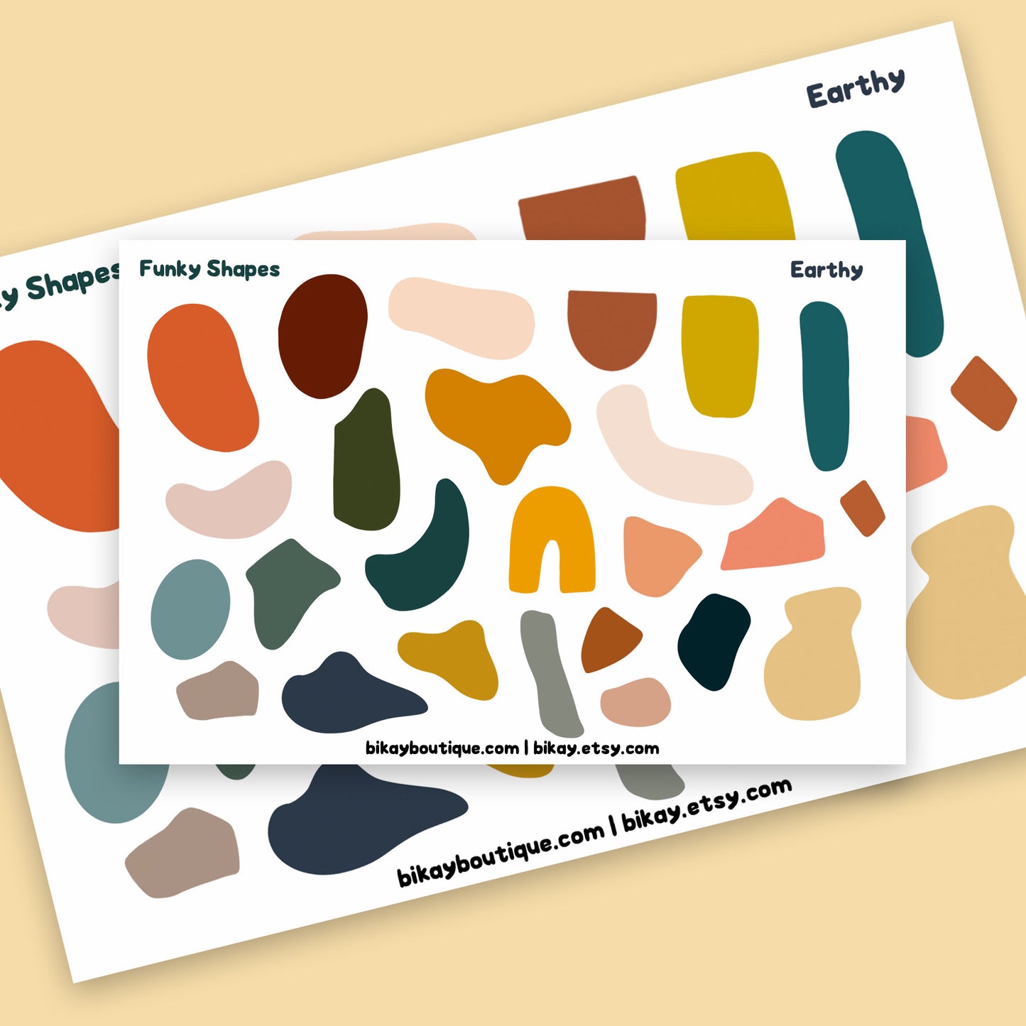 Abstract shapes Sticker Sheet