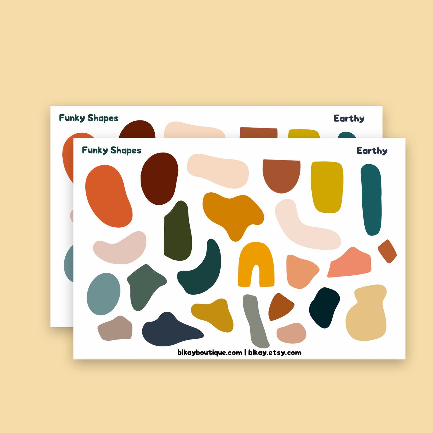 Abstract shapes Sticker Sheet