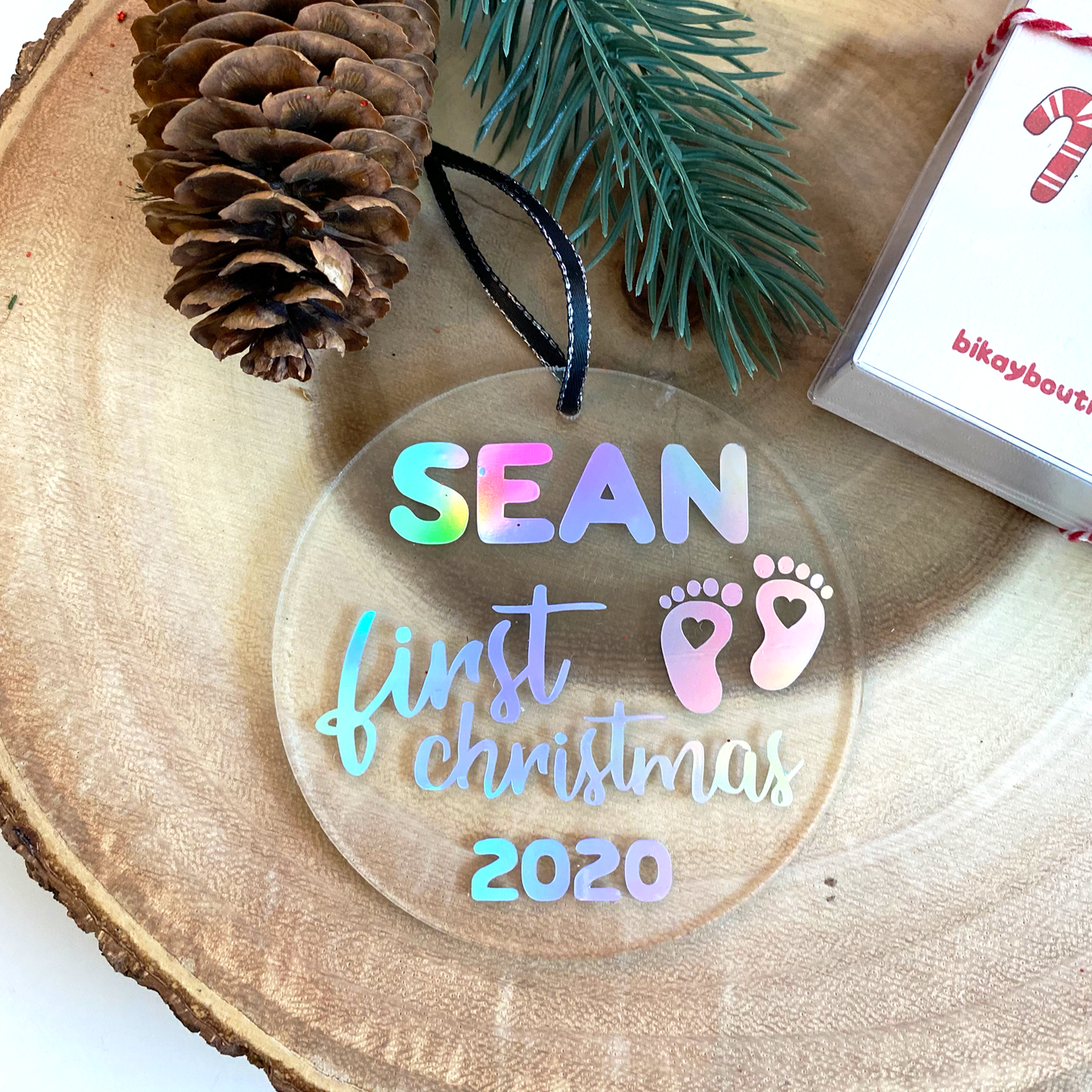 Personalized Baby's first christmas Ornament