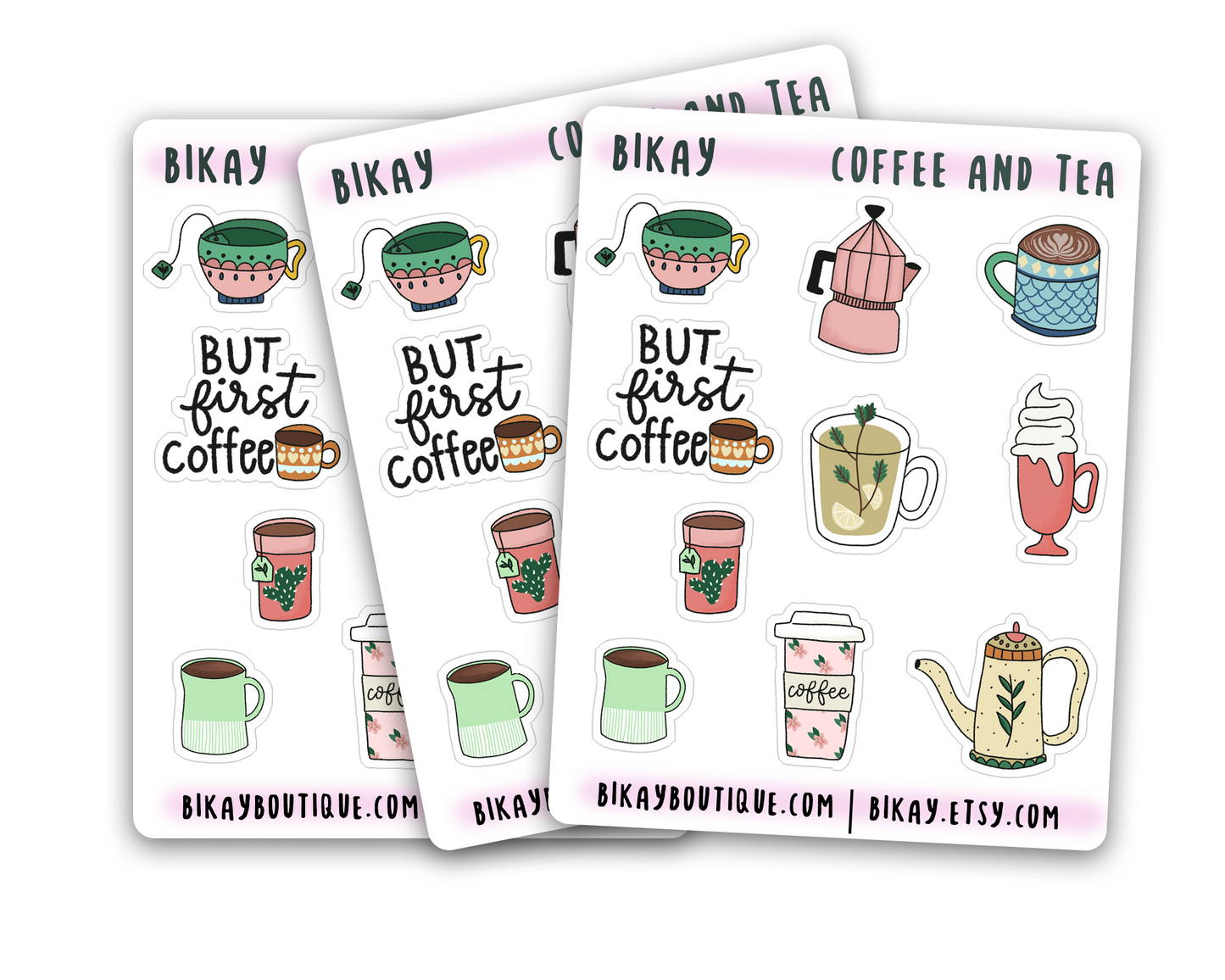 Coffee and Tea Stickers