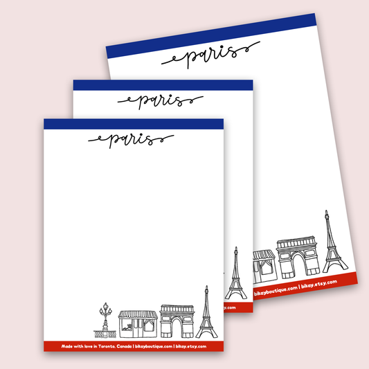 Paris Notepad 4.25"x5.5"