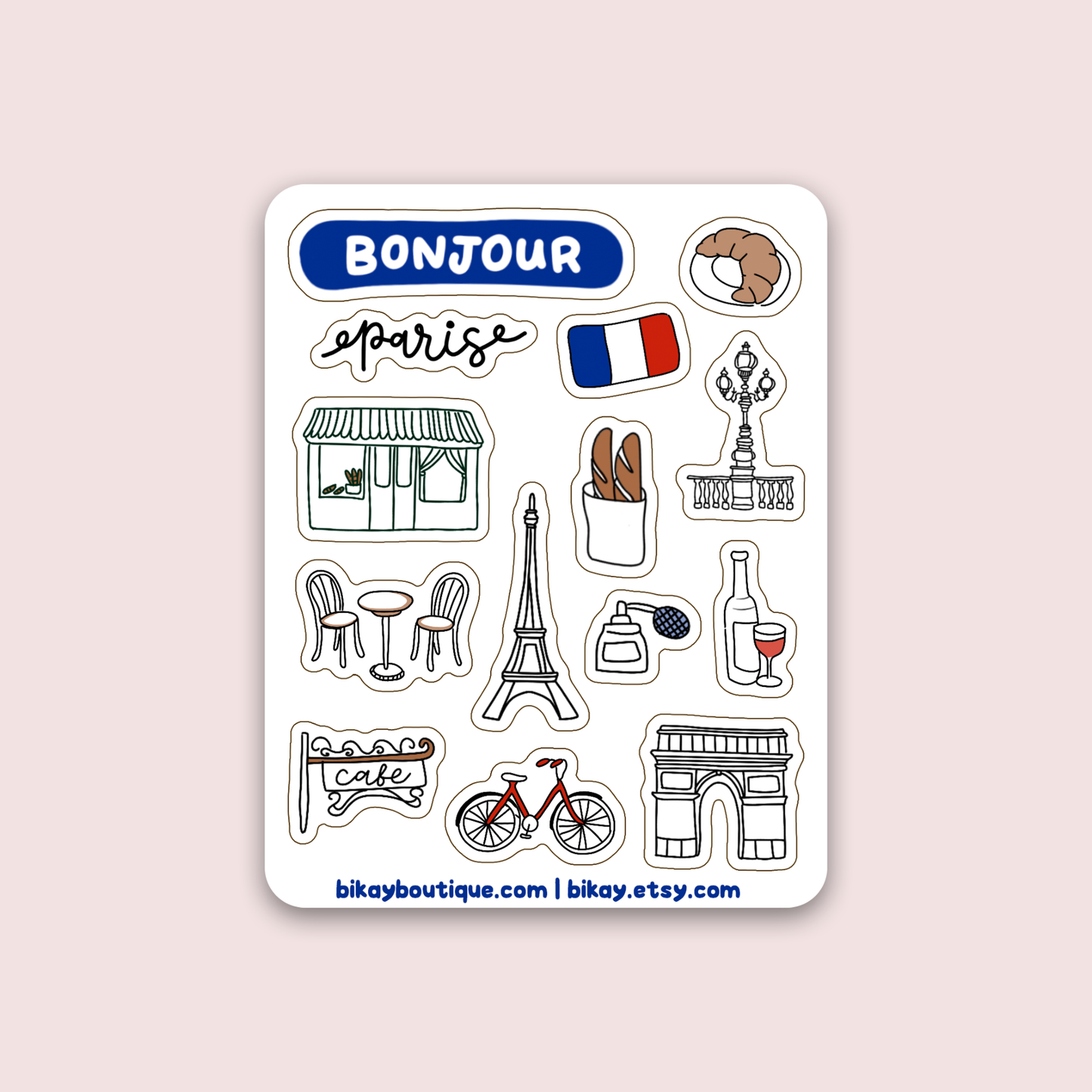 Paris Sticker Sheet