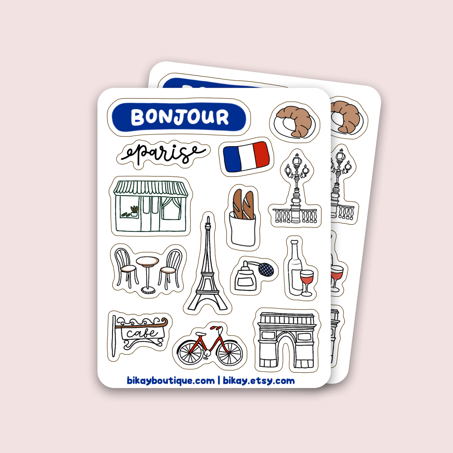 Paris Sticker Sheet