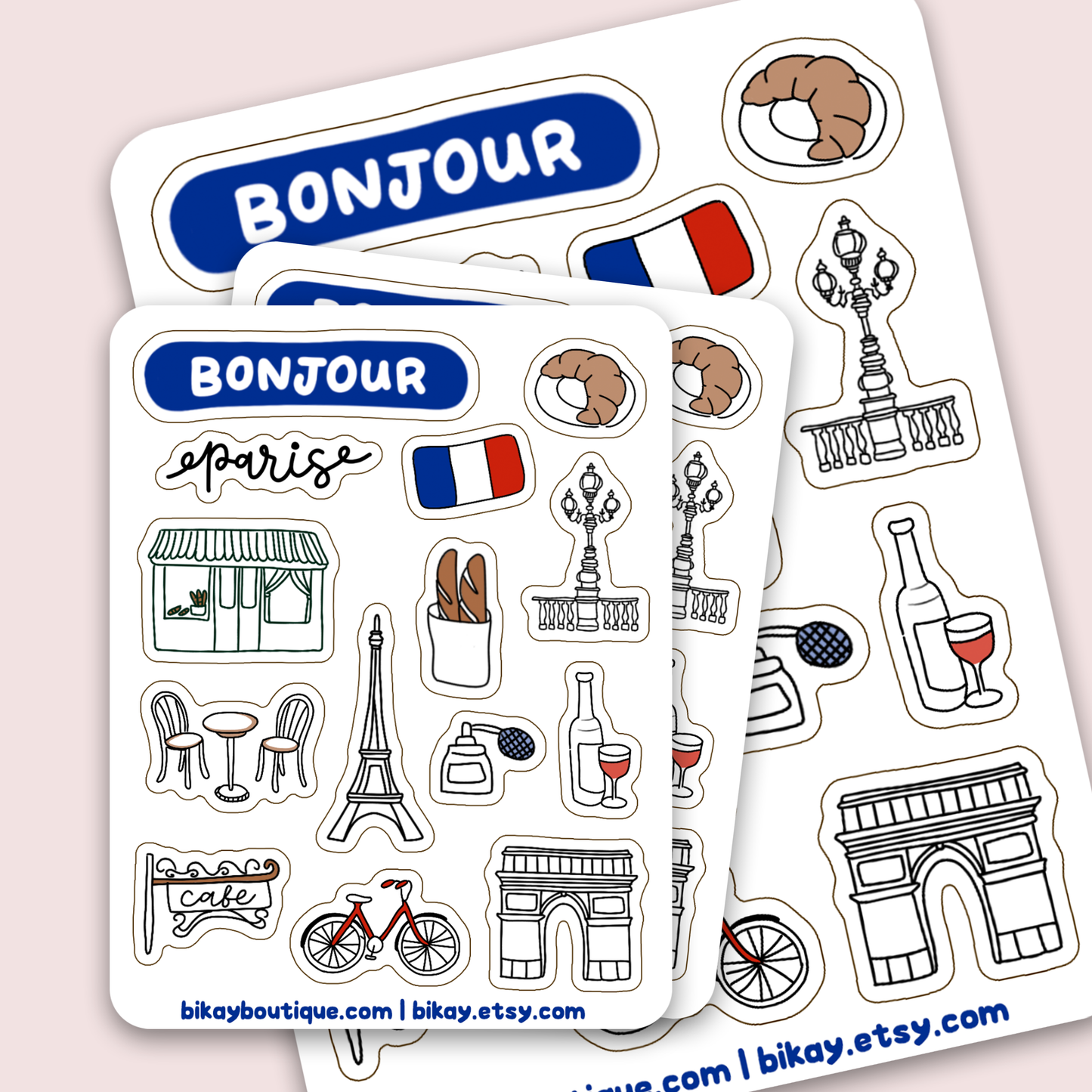 Paris Sticker Sheet