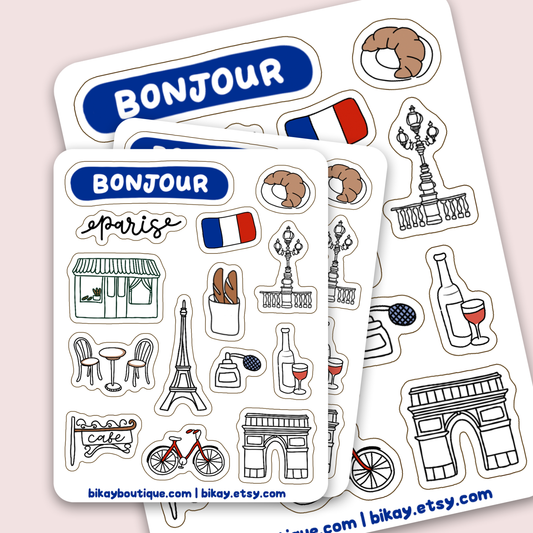 Paris Sticker Sheet