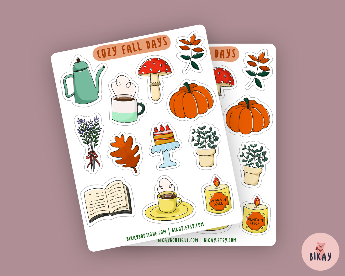 Cozy Fall Days Sticker Sheet