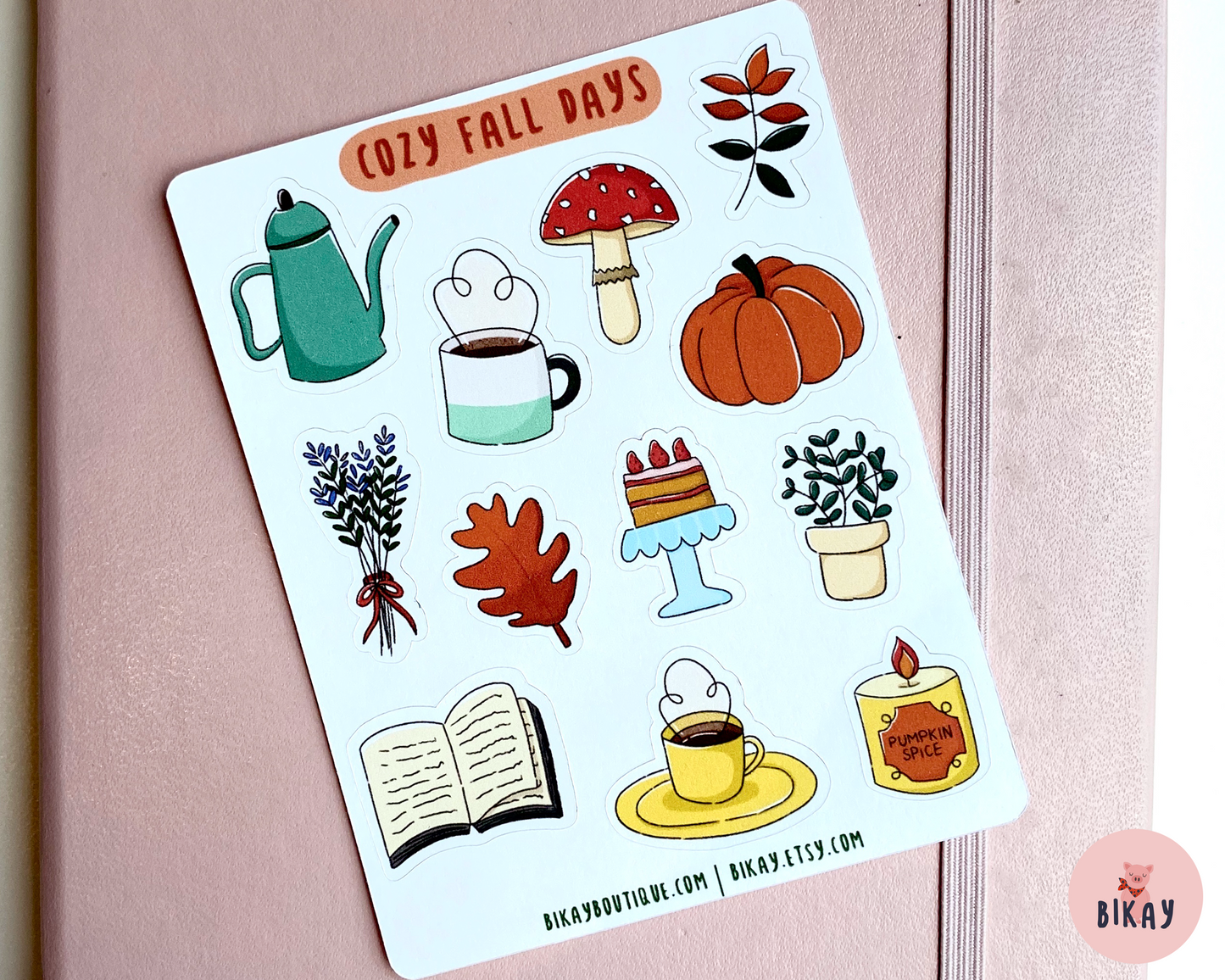 Cozy Fall Days Sticker Sheet