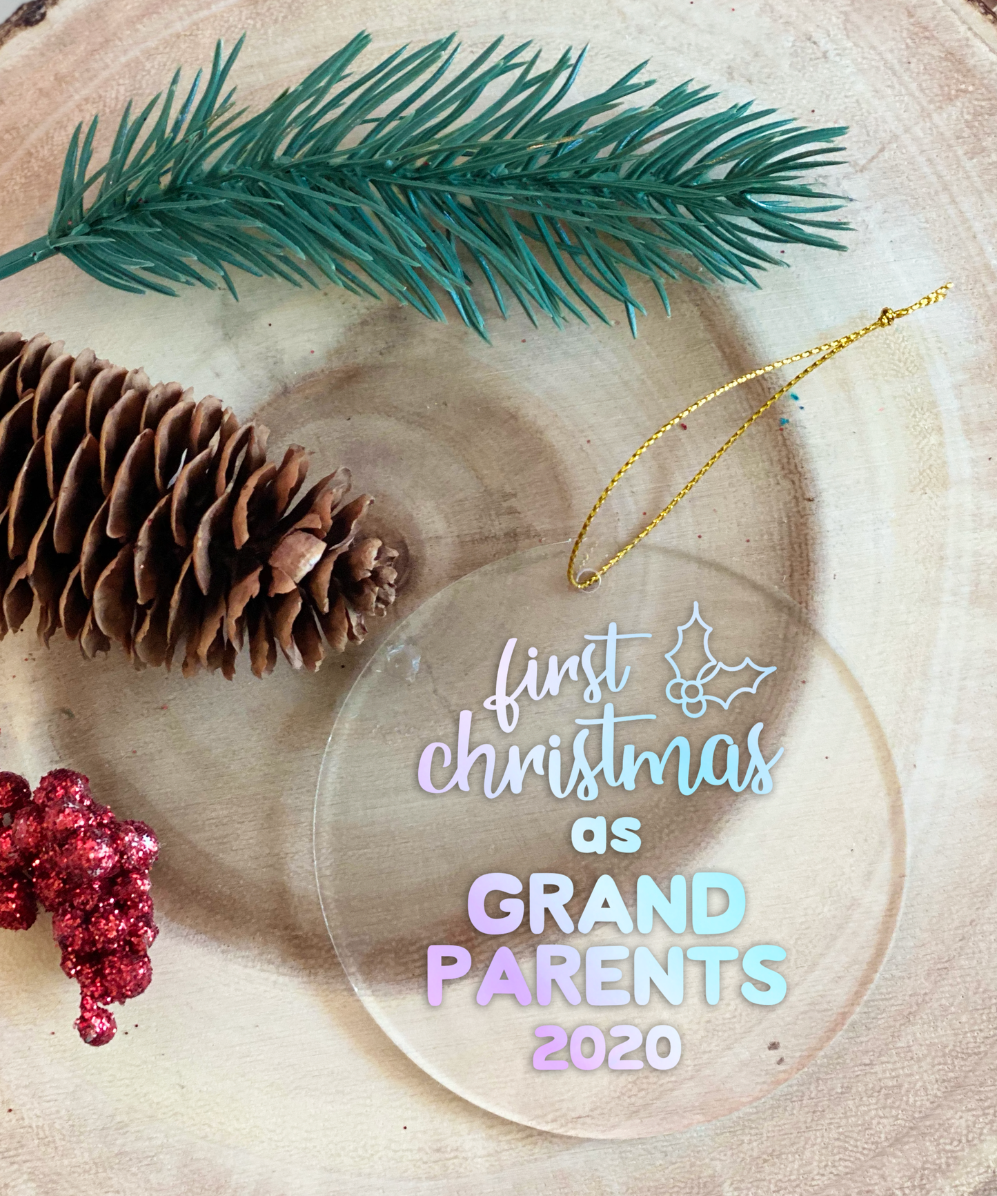Our first christmas as Grand Parents Ornament