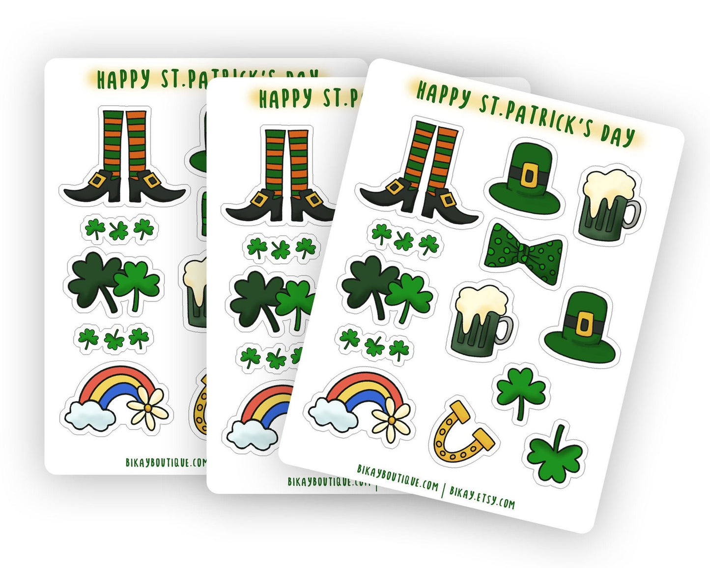 St patricks day washi stickers