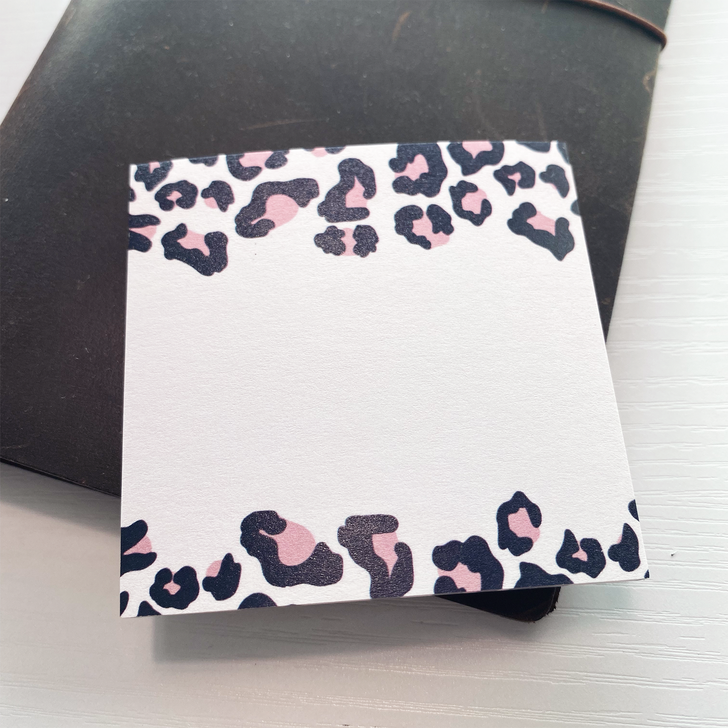 Pink Leopard print sticky notes